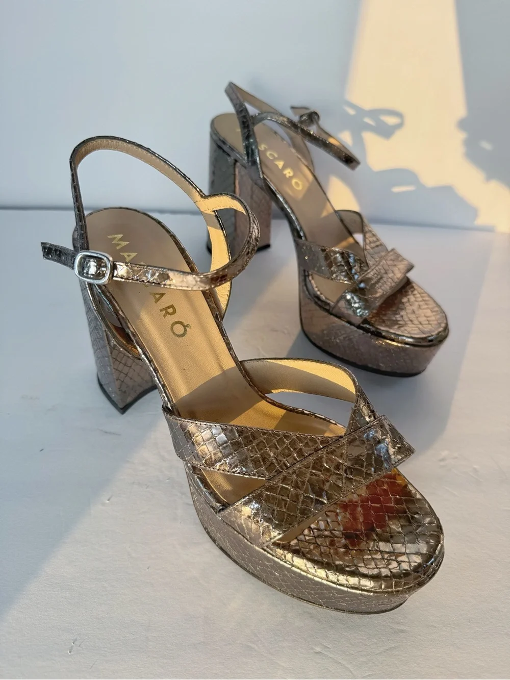 Mascaro Ruth Piper Platform Heels Size 40